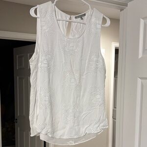 Daniel Rainn Ivory Sleeveless Blouse